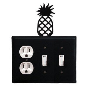 Pineapple Combination Cover - Single Outlet With Double Switch