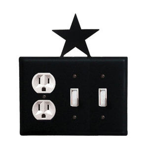 Star Combination Cover - Single Outlet With Double Switch