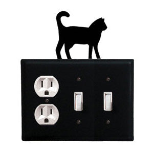 Cat Combination Cover - Single Outlet With Double Switch