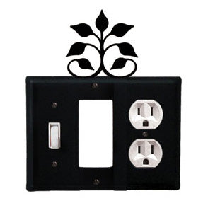 Leaf Fan Combination Cover - Switch, GFI And Outlet
