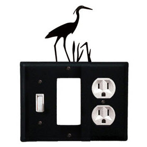 Heron Combination Cover - Switch, GFI And Outlet