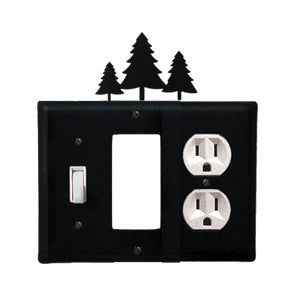 Pine Trees Combination Cover - Switch, GFI And Outlet