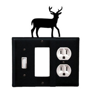 Deer Combination Cover - Switch, GFI And Outlet