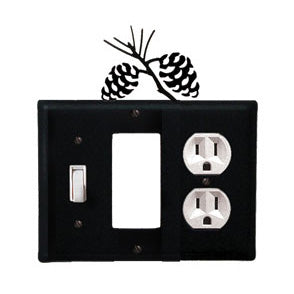 Pinecone Combination Cover - Switch, GFI And Outlet