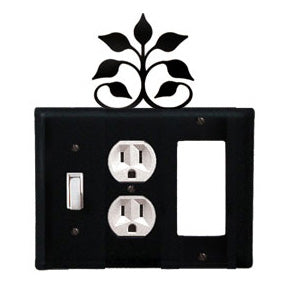 Leaf Fan Combination Cover - Switch, Outlet And GFI
