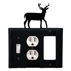 Deer Combination Cover - Switch, Outlet And GFI