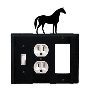 Horse Combination Cover - Switch, Outlet And GFI
