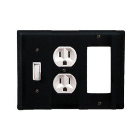 Plain Combination Cover - Switch, Outlet And GFI