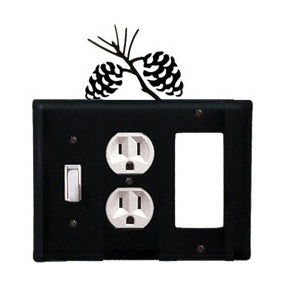 Pinecone Combination Cover - Switch, Outlet And GFI