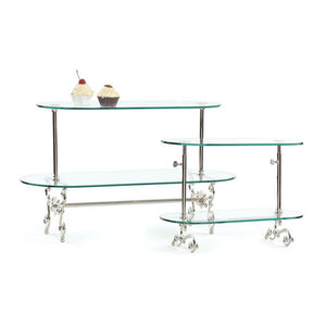 Small Two Tier Adjustable Pastry Stand