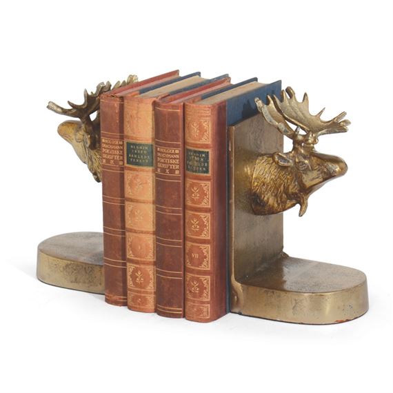 Pair Of Moose Bookends