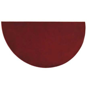 Half Round Crimson Polyester Canyon Hearth Rug