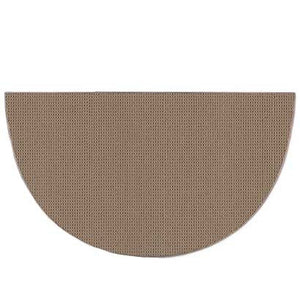 Large Fire Resistant Beige Hearth Rug