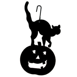 Cat & Pumpkin Silhouette