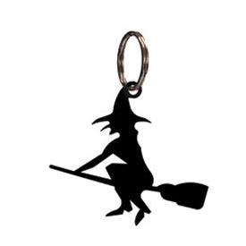 Wrought Iron Witch Key Chain