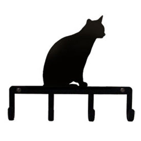 Wrought Iron Key Holder - Cat Sitting