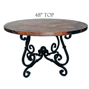 French Dining Table | 48 inch Diameter Top