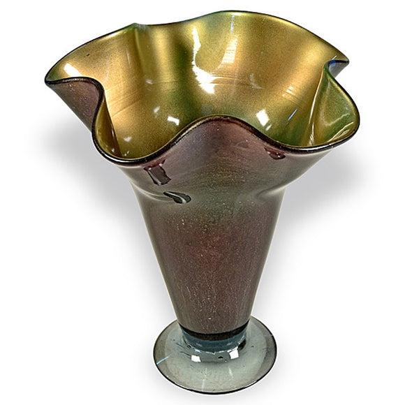 Cool Breeze Ruffle Glass Vase