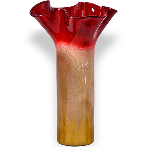 Rise and Shine 4 Point Tall Glass Vase