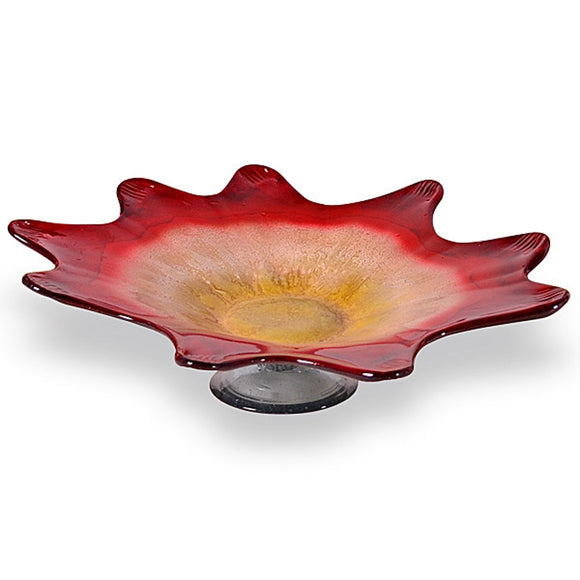 Rise and Shine 9 Point Flat Glass Bowl