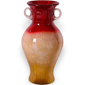 Rise and Shine Glass Urn with Handles