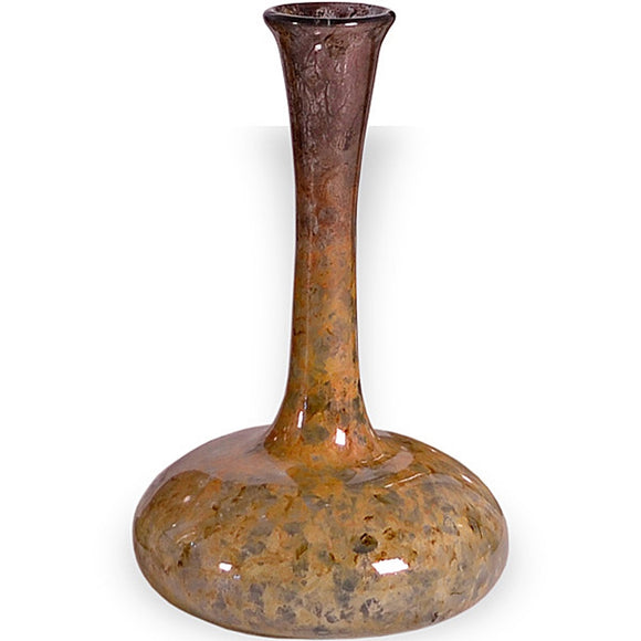 Gold Dust Glass Bulb Vase