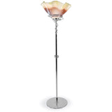 Gyro Torchiere Floor Lamp with Glass Shade
