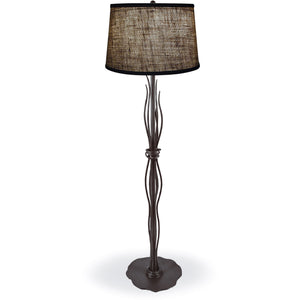 Wrought Iron River Reed Floor Lamp