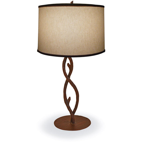 Wrought Iron South Fork Branch Table Lamp