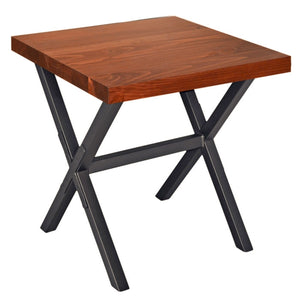 X Brace End Table with 24x24" Top