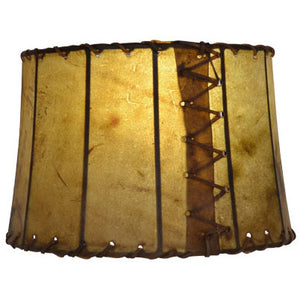 Leather 13" Drum Table Lamp Shade