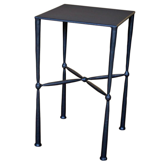 Cottonwood Square Side Table with Metal Top