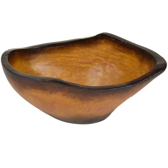 Taos Large Ceramic Bowl | Aged Brown