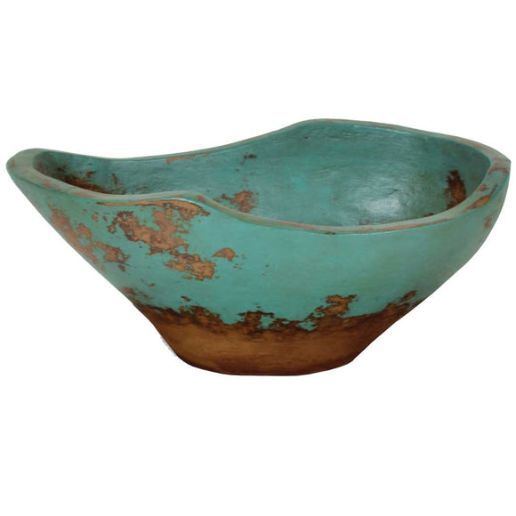Taos Large Ceramic Bowl | Aged Turquoise