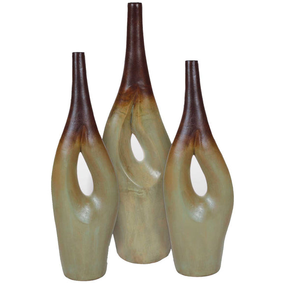 Gemini Ceramic Vases Set of 3 | Eden