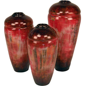 Tucson Ceramic Vases Set of 3 | Rocky Red