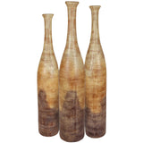 Medium Ceramic Stretched Floor Bottle | Slate