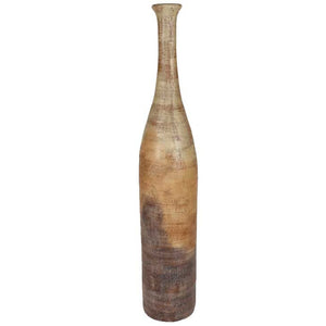 Small Ceramic Stretched Floor Bottle | Slate