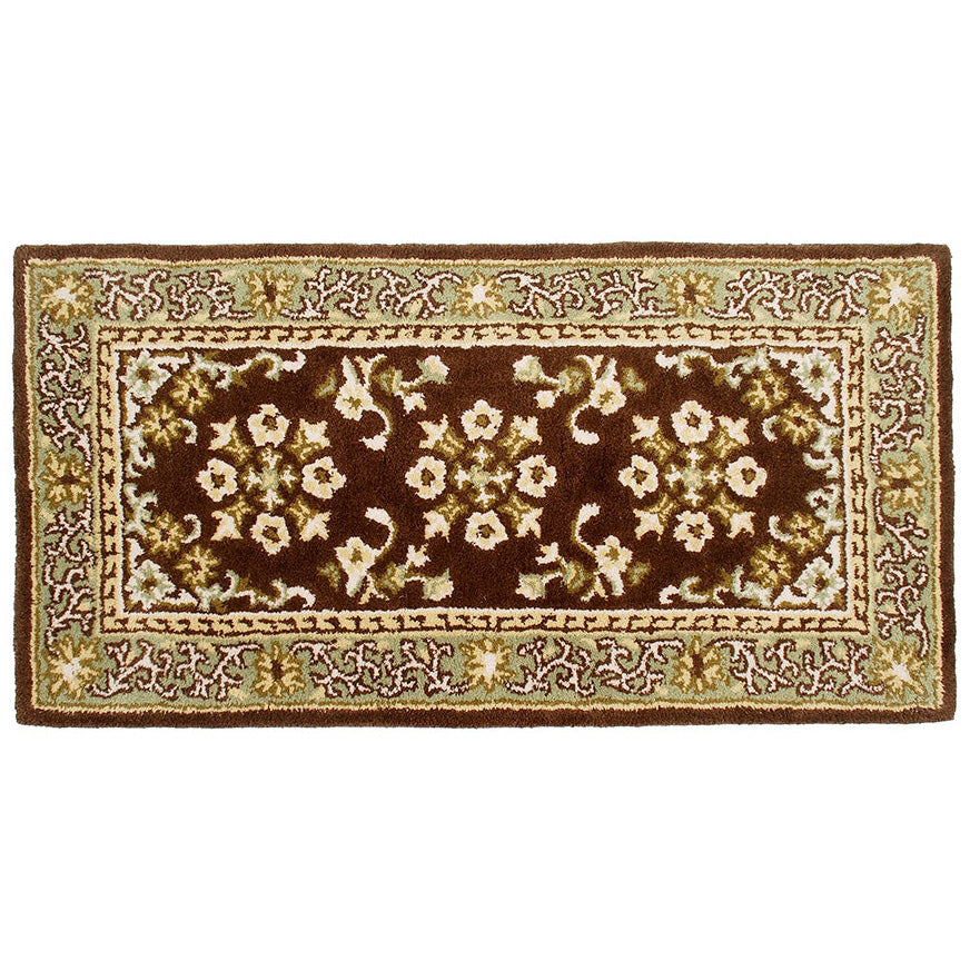 Oriental Coffee Rectangular Rug | Fire Resistant – timelesswroughtiron