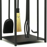 Mission II Fireplace Tool Set and Wood Holder