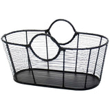 Small Steel Wire Log Basket | 23" x 12" x 13"