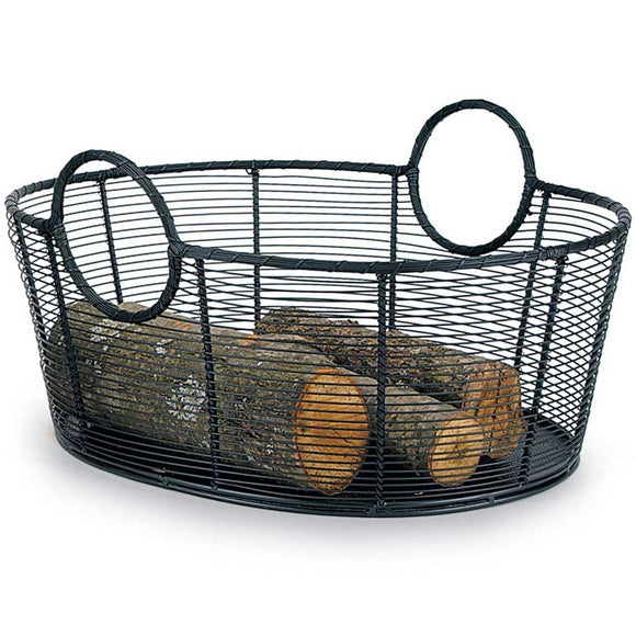 Large Steel Wire Log Basket | 25.5