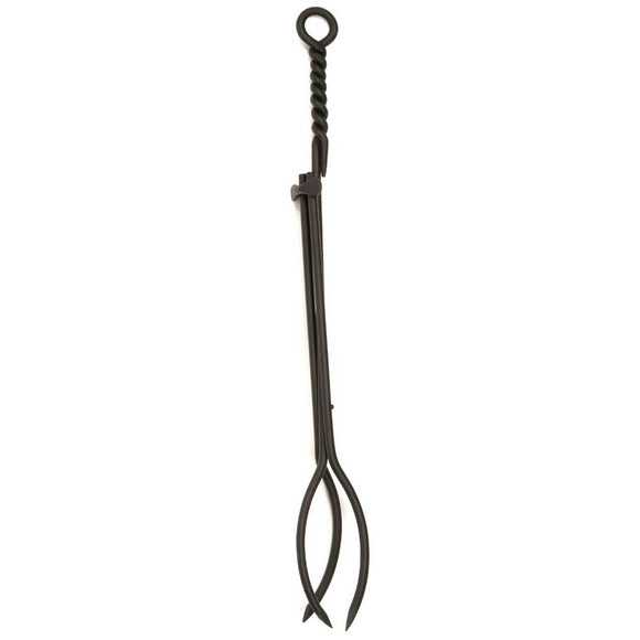 Fireplace Tongs Standard 28-in with Rope Design