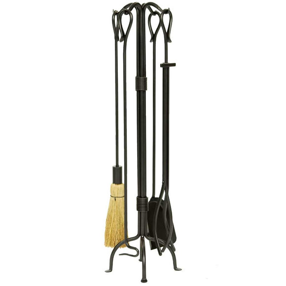 Country Classic 5 Piece Iron Fireplace Tool Set