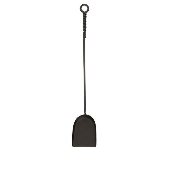 18-in Iron Fireplace Ash Shovel with Rope Design
