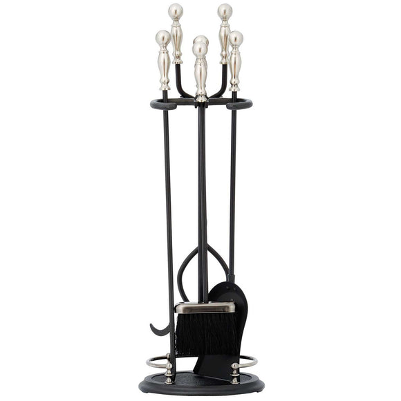 Minuteman Fireplace Tool Set with Pewter Handles