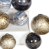 Set of 12 Glass Spheres | Emperors Stone, Cheers, Sea Pearls