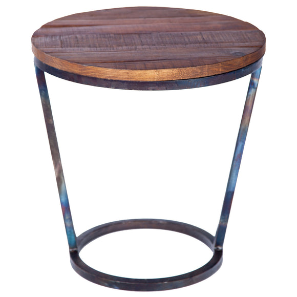 Ayres Accent Table with Reclaimed Wood Top