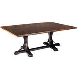 Winston 72" x 44" Dining Table with Rectangle Copper Top