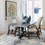 Winston 72" x 44" Dining Table with Rectangle Zinc Top